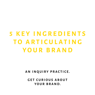 Clarify your brand