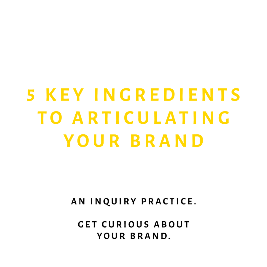 Clarify your brand